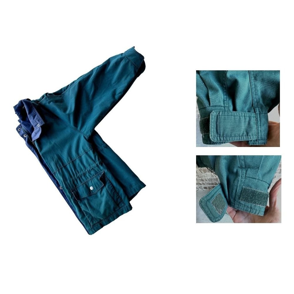VTG 1990s Towne London Fog Jacket Windbreaker Green Unisex Medium Petite… - Picture 8 of 12